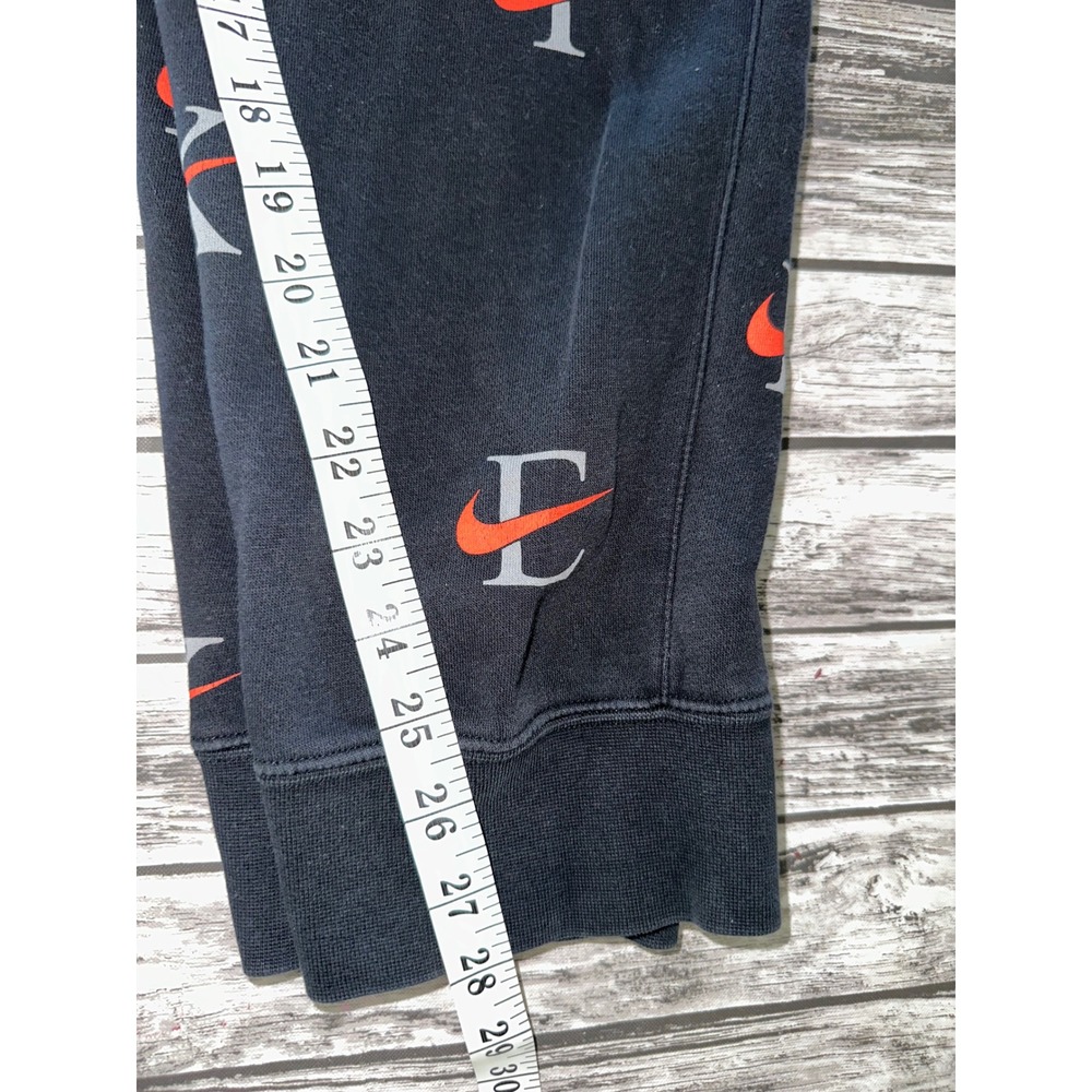 Nike Sportswear Club AOP Fleece Joggers Men large Black Red Gray Swoosh Pants - Picture 11 of 11